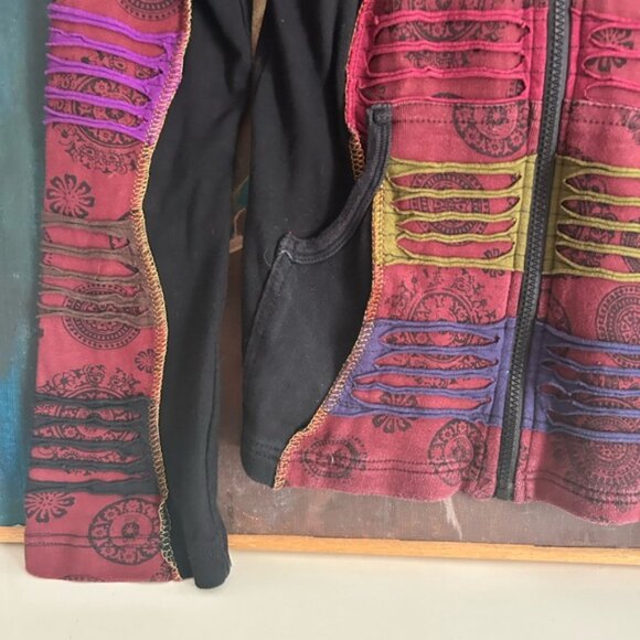 Ark Imports Bohemian Patchwork Bomber Jacket Small - Picture 16 of 16